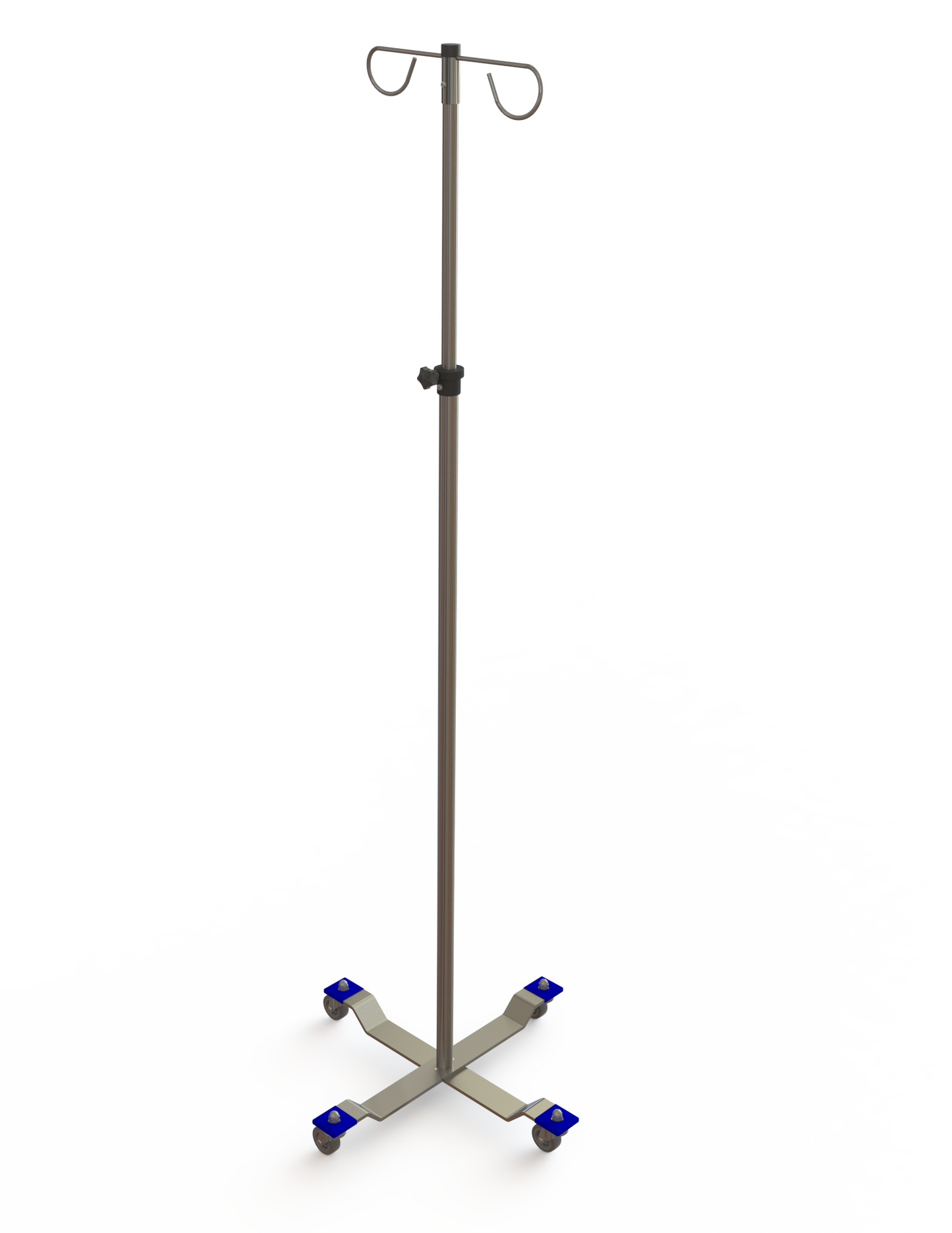 MAC Medical 4-Leg Hand Operated IV Stand - 5000 Series