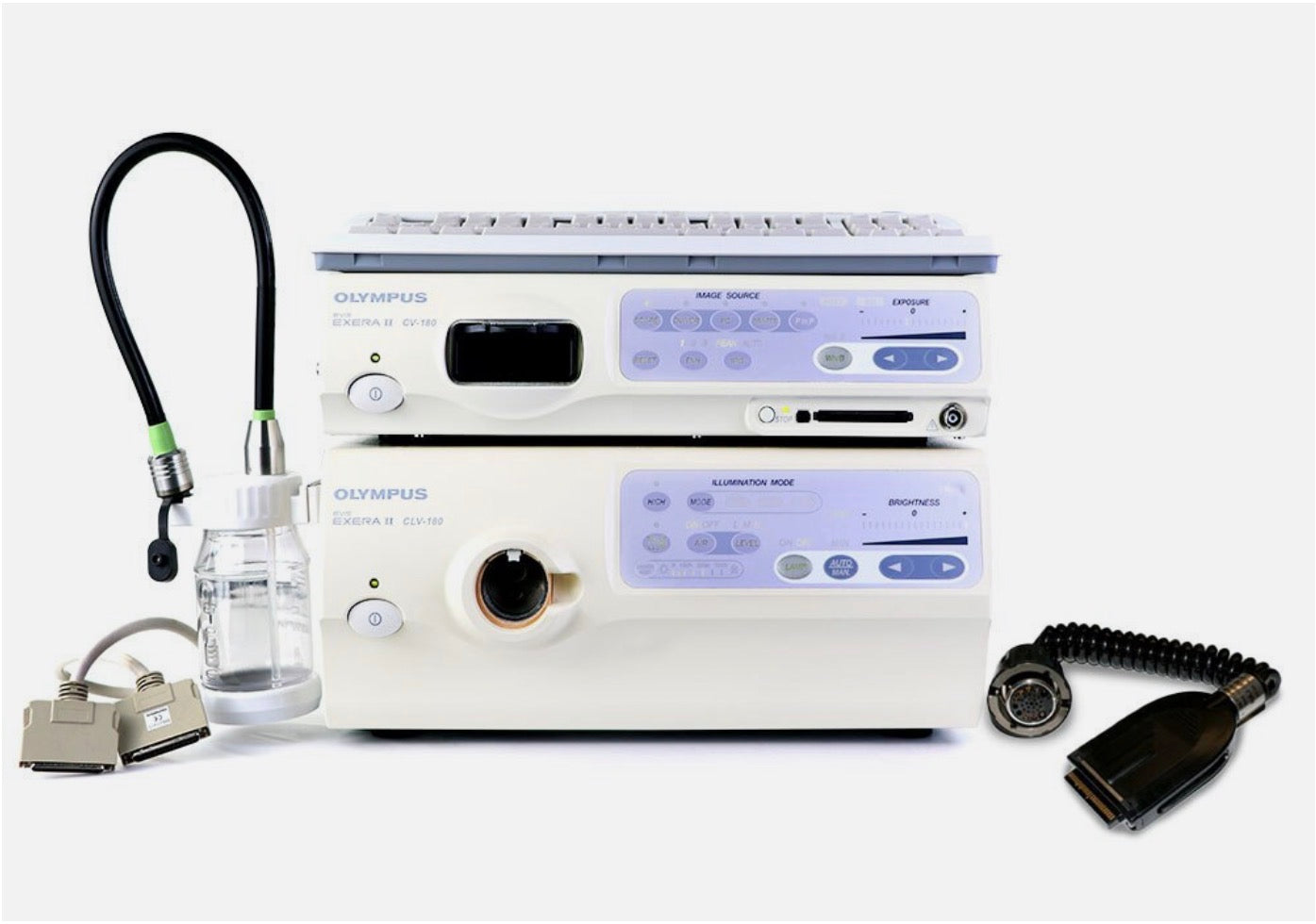 Olympus CV-180 Video Processor & Light Source Complete — Reconditioned