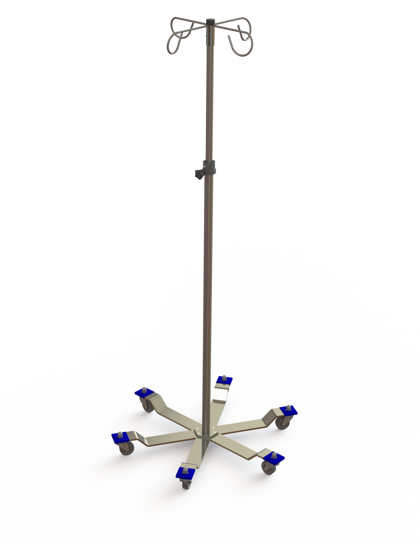 MAC Medical 6-Leg Hand Operated IV Stand - 6000 Series