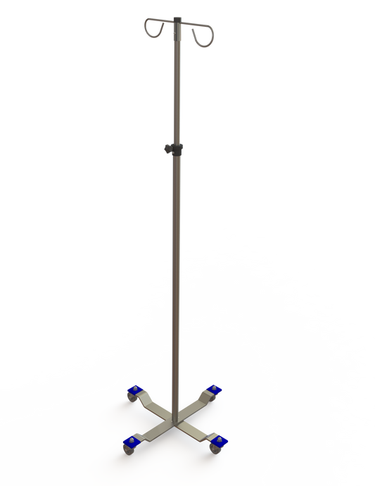 MAC Medical 4-Leg Hand Operated IV Stand - 5000 Series