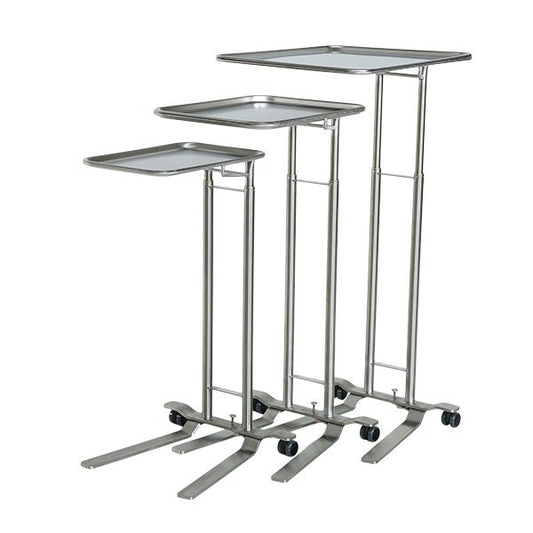 AcralMed Stainless Steel Foot Control Mayo Stand