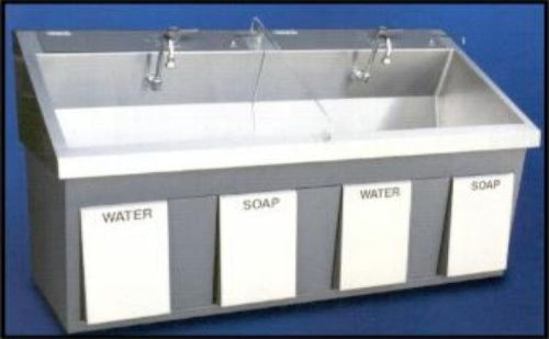MAC Medical Double Station Surgical Scrub Sink - SS Series